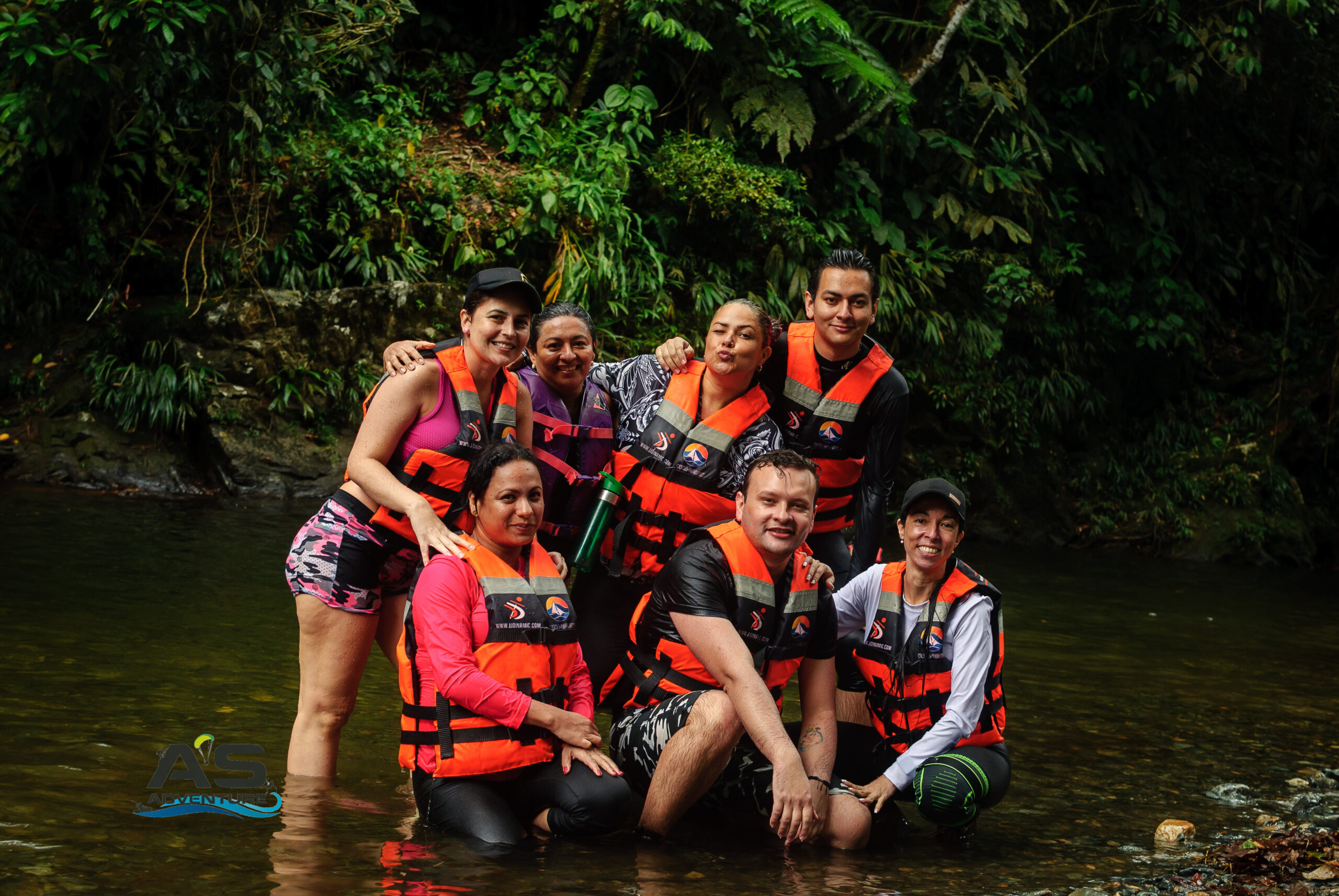 Grupo en el Río Melcocho